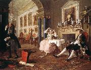 HOGARTH, William Marriage a la Mode  4 oil painting